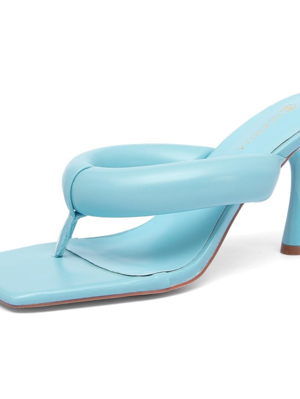 Light Blue Newbella Size 7 Thong Heel Sandals Women’s High Heels